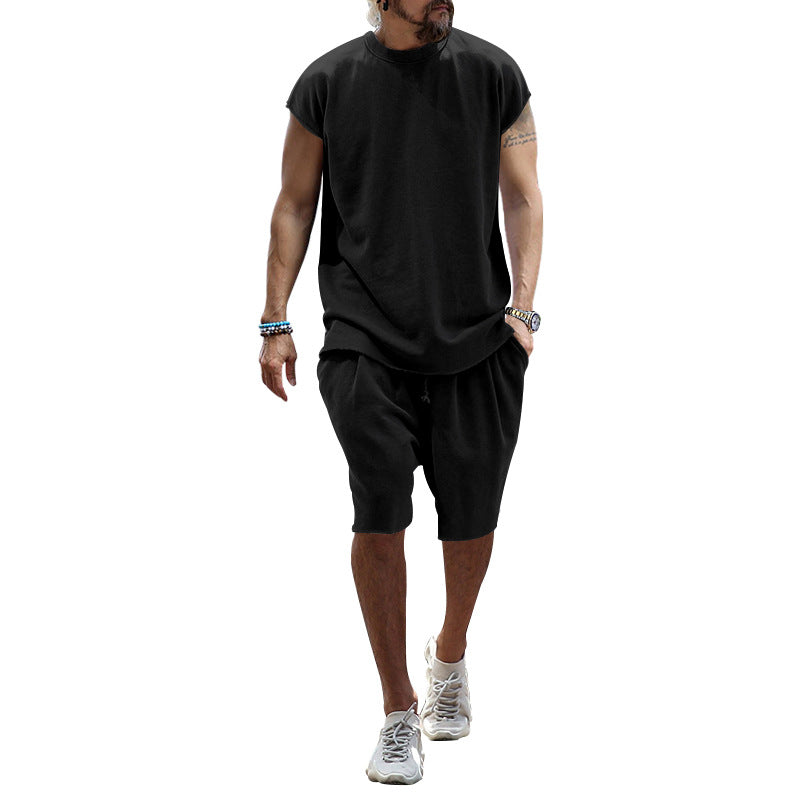 Herren lässiges Freizeit-Set aus hochwertigem Baumwollmix mit Oversize-Schnitt R&B