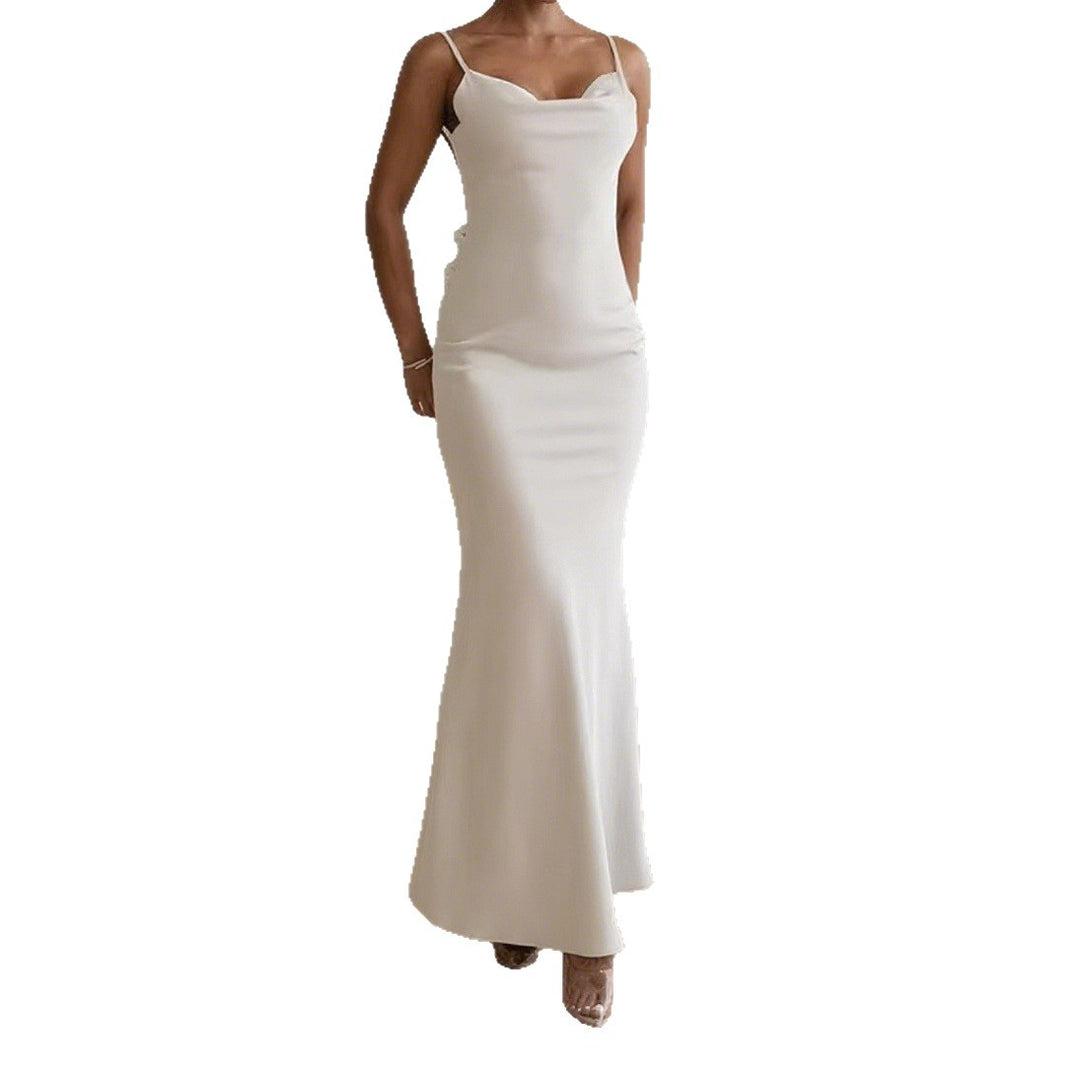 Damen Elegantes und figurbetontes Abendkleid mit schmalen Trägern R&B