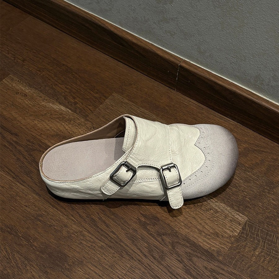 Damen Komfortable Clogs mit modischem Schnallen-Design R&B