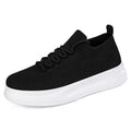 Damen nan elastischer Strick-Slip-on Sneaker mit viskoelastischer Fußbett-Einlage und dämpfender Plateau-Laufsohle R&B