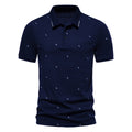 Herren Polohemd mit modischem Druck und hochwertigem Baumwollmaterial