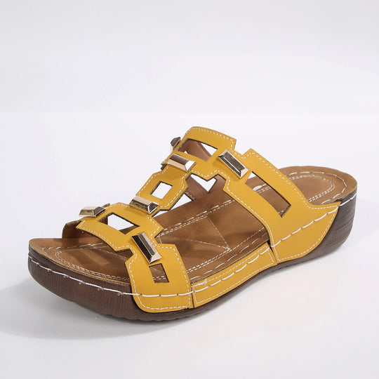 Damen Komfortable Sandalen mit modernem Riemendesign und rutschfester Sohle R&B