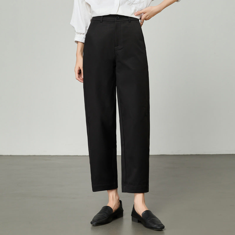 Damen gerippte Culotte Stoffhose