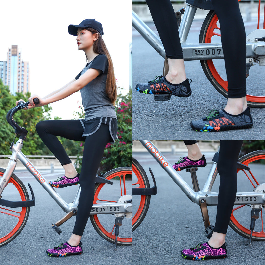 Damen Wassersportschuhe mit elastischem Schnellschnürsystem und rutschfester Sohle R&B