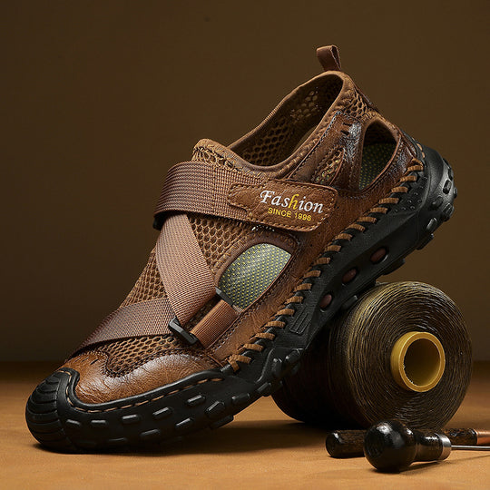 Herren Atmungsaktive Sport-Sandalen mit verstellbarem Riemensystem R&B