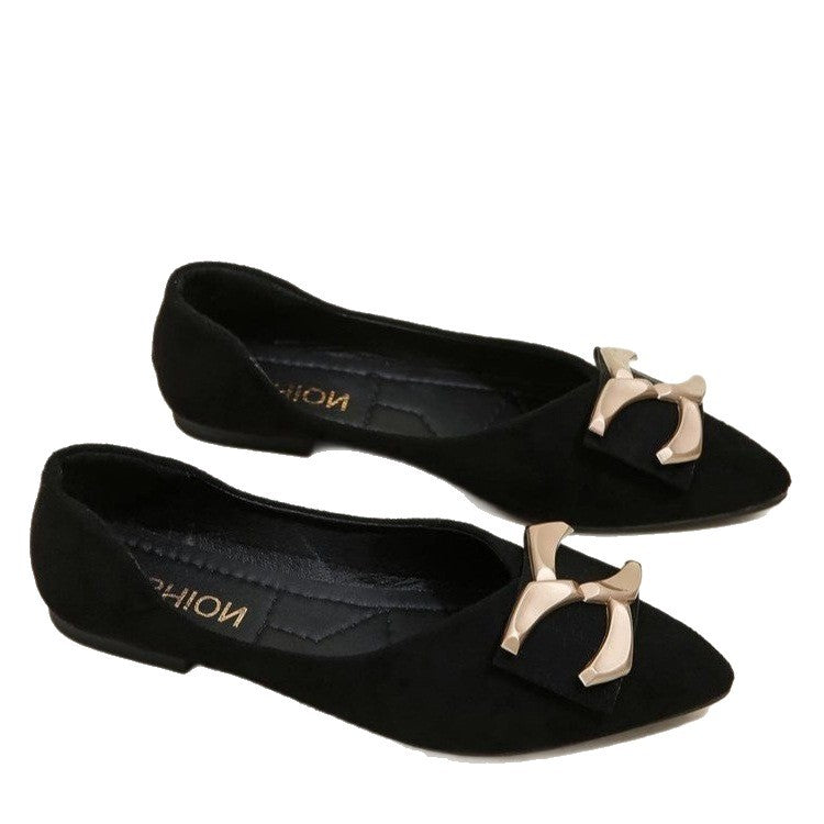 Damen elegante Ballerinas mit modischer Schleifen-Applikation R&B