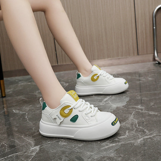 Damen modische Sneakers mit stylischem Farbkontrast und gepolsterter Laufsohle R&B