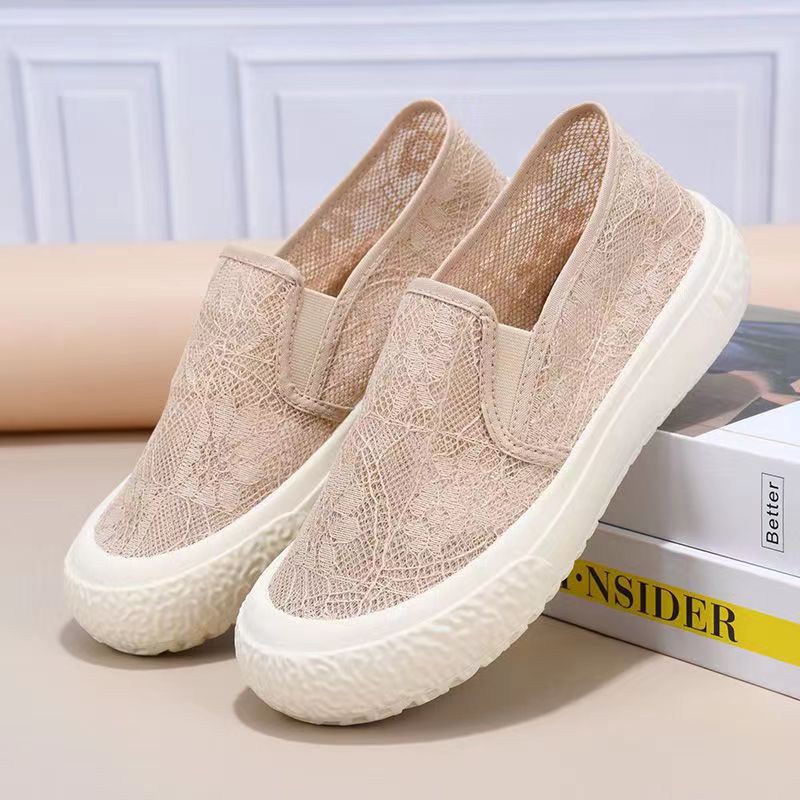 Damen Atmungsaktive Slip-On Freizeitschuhe mit elastischem Obermaterial R&B