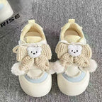 Damen Mode Sneaker mit verspieltem Design und kuscheligem Detail R&B
