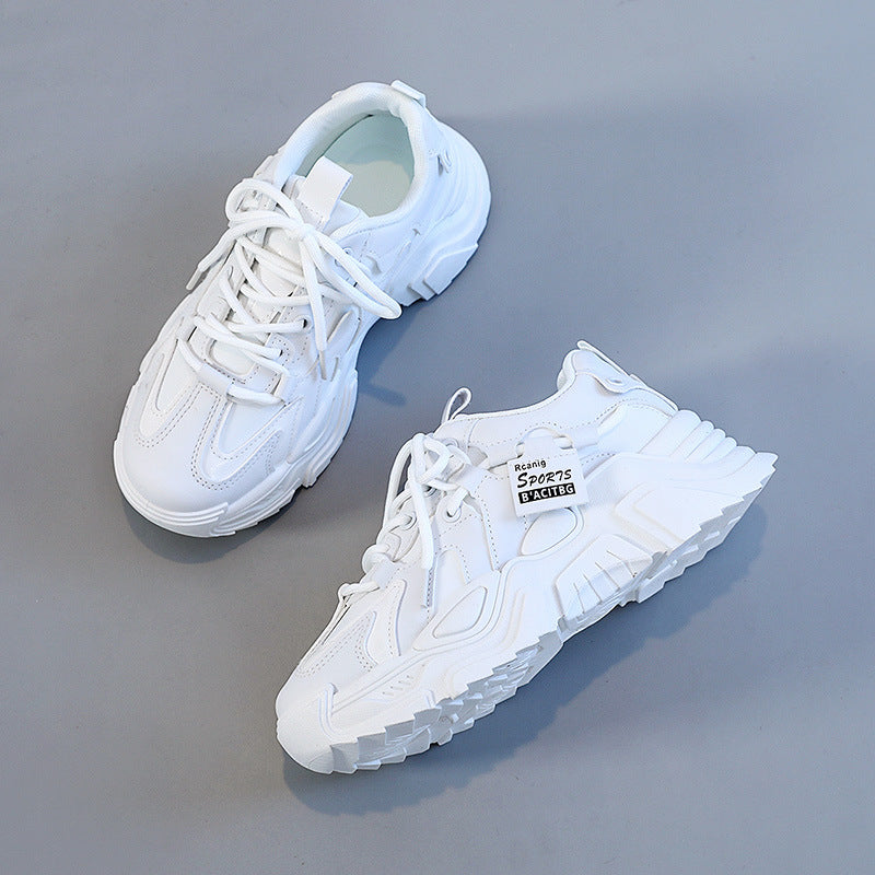 Damen modische Chunky Sneakers mit atmungsaktiver Mesh-Oberfläche und dämpfendem Sohlenprofil R&B