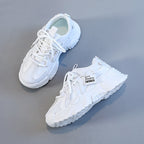 Damen modische Chunky Sneakers mit atmungsaktiver Mesh-Oberfläche und dämpfendem Sohlenprofil R&B
