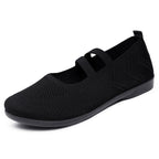 Damen Komfortable Ballerinas mit elastischen Riemen R&B