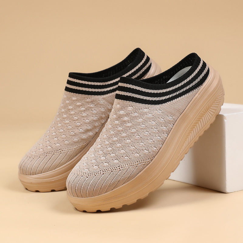Damen Komfortable Clogs mit elastischem Einsätzen und atmungsaktivem Obermaterial