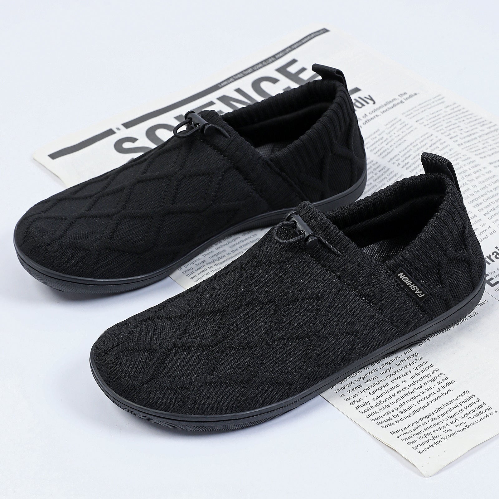 Damen Bequeme Slip-On Freizeit-Schuhe mit elastischem Einstieg und atmungsaktiver Struktur R&B
