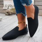 Damen Ballerinas mit kreativem Hahnentrittmuster und flexiblem Fußbett R&B
