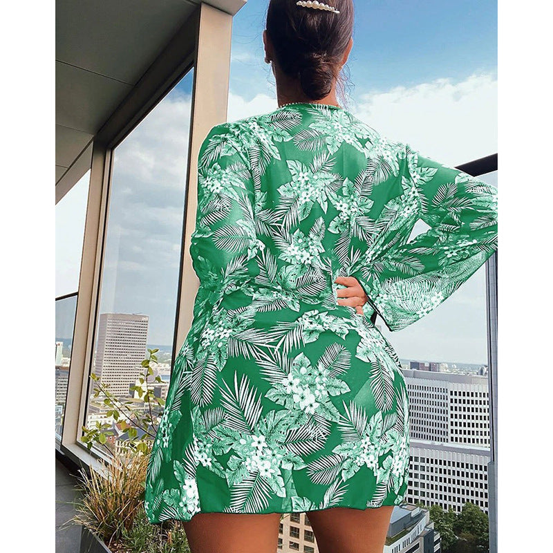 Damen Bikiniset mit elegantem floralem Cover-Up R&B