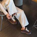 Damen modische Sneaker mit hochwertigem Leder und bequemer Polsterung R&B