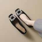 Damen Ballerinas mit funkelnder Strass-Applikation