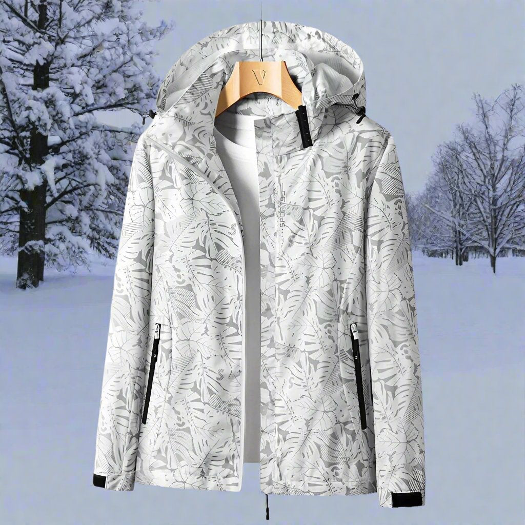 R&B | Regenjacke - Leichtes Material - Kapuze & Reißverschluss - Verstellbare Bündchen