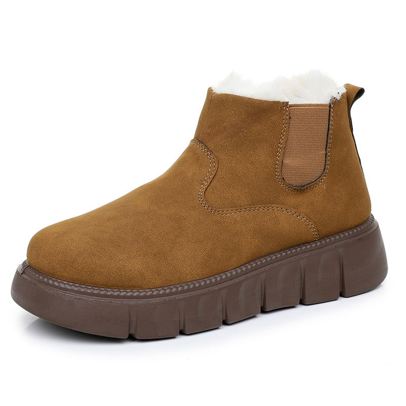 Damen Warme und stilvolle Stiefeletten mit rutschfester Sohle R&B