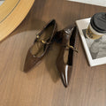 Damen Elegante Pumps mit modischem Riemen und komfortablem Blockabsatz R&B