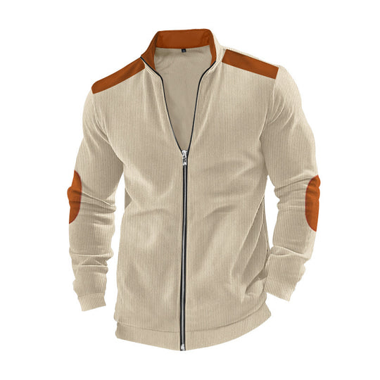 Herren Sportliche Jacke mit Reißverschluss und modischen Akzenten R&B