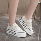 Damen Plateausneaker mit elegantem Spitzen-Design und modischen Akzenten R&B