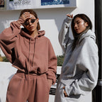 Damen Sportliches Sweatset mit cropped Hoodie und Jogginghose R&B