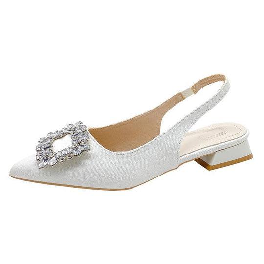 Damen Slingback-Pumps mit funkelndem Strassakzent R&B