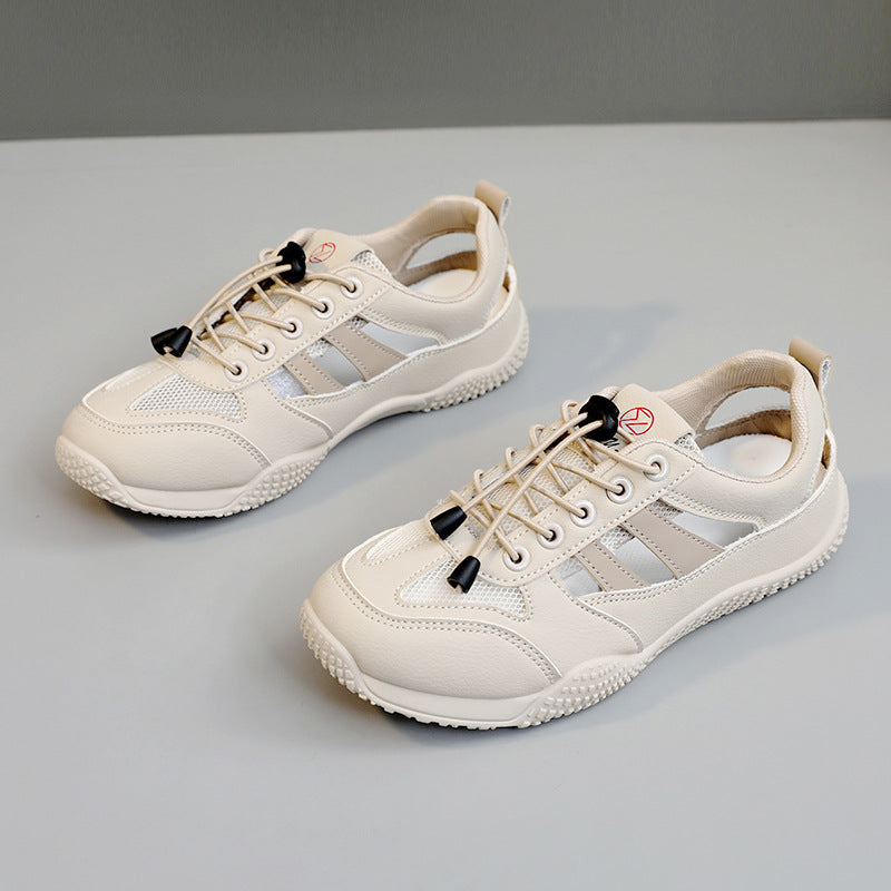 Damen modische und atmungsaktive Freizeitschuhe mit elastischem Schnürsystem R&B