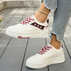 Damen Modische Sneaker mit atmungsaktiver Oberflächenstruktur und flexibler Sohle R&B