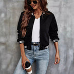 Damen leichte Steppjacke mit Sportstreifen R&B
