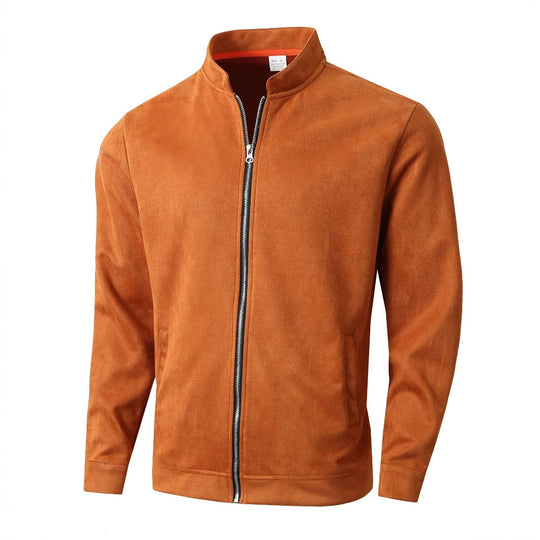 Herren Fleecejacke mit Stehkragen und seitlichen Taschen R&B