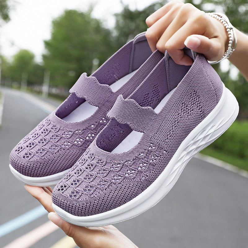 Damen Bequeme und atmungsaktive Slip-On Freizeitschuhe R&B