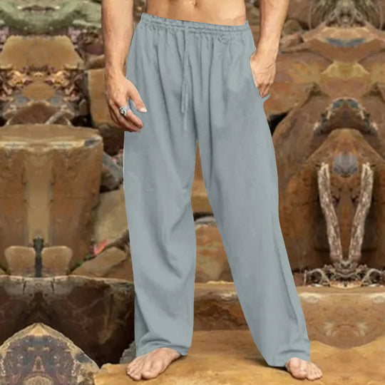 Herren entspannende Freizeithose mit elastischem Bund und praktischen Taschen R&B