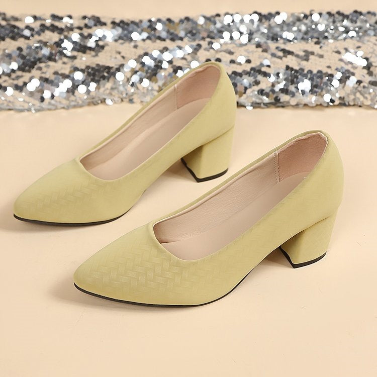 Damen Elegante Pumps mit bequemer Blockabsatz R&B