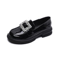 Damen Elegante und stilvolle Mokassins mit Strass-Applikation