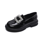 Damen Elegante und stilvolle Mokassins mit Strass-Applikation