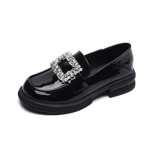 Damen Elegante und stilvolle Mokassins mit Strass-Applikation R&B