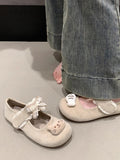 Damen Ballerinas mit niedlichem Tiermotiv und verstellbarem Riemen R&B