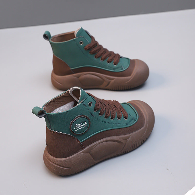 Damen Modische High-Top Sneaker mit rutschfester Sohle und hohem Komfort R&B