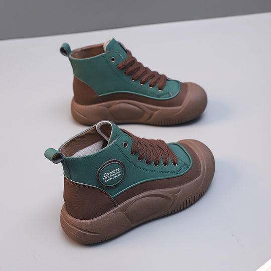 Damen Modische High-Top Sneaker mit rutschfester Sohle und hohem Komfort R&B