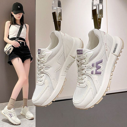 Damen Sportliche Lauf-Sneaker mit atmungsaktivem Mesh-Obermaterial und gepolsterter Sohle R&B