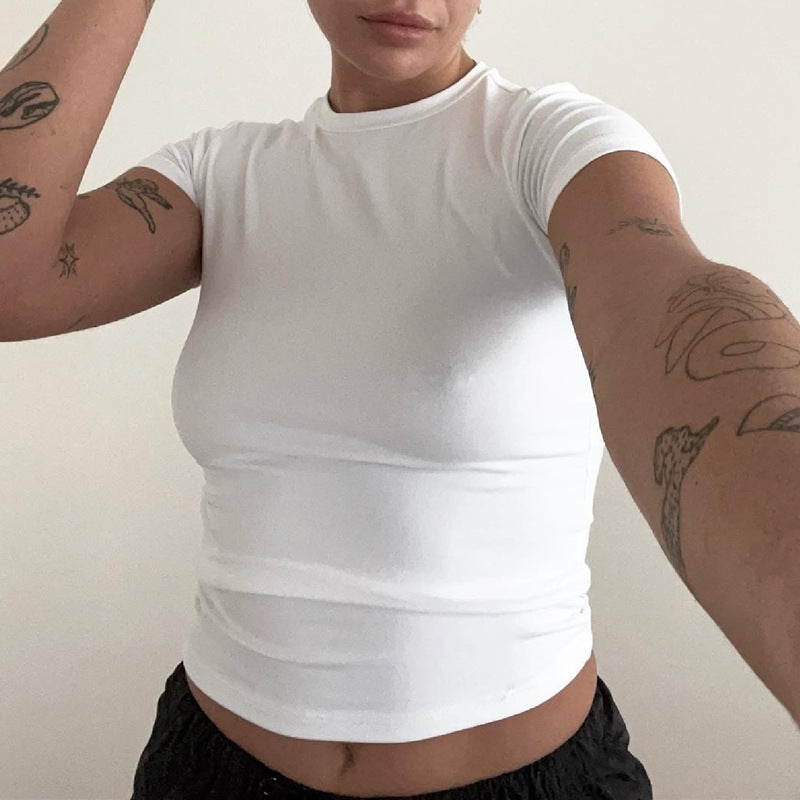 R&B | Einfarbiges Slim-Fit-Unterhemd