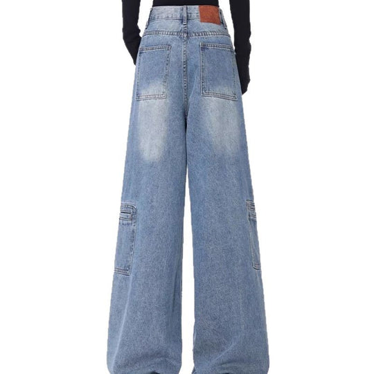 Damen Weite Baggy-Jeans im lässigen Oversized-Schnitt mit praktischen Taschen R&B