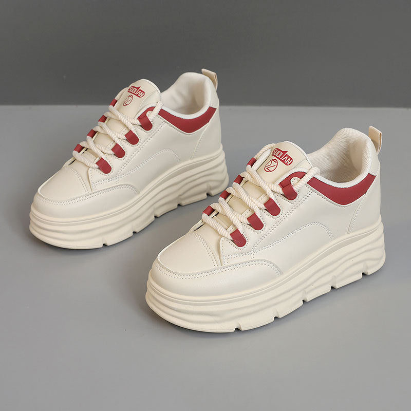 Damen Plattform Sneakers mit modischer Gummisohle und atmungsaktiver Oberkonstruktion R&B