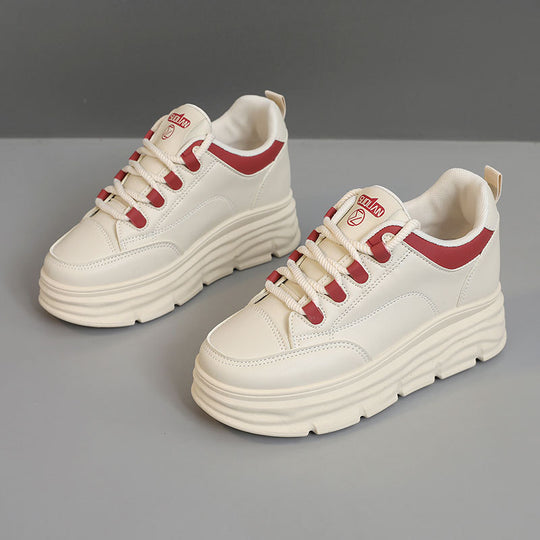 Damen Plattform Sneakers mit modischer Gummisohle und atmungsaktiver Oberkonstruktion R&B