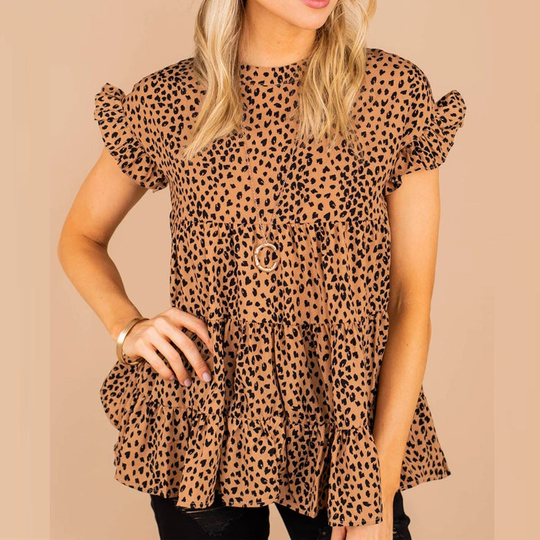 Damen Luftiges Oberteil mit Volantdetails R&B
