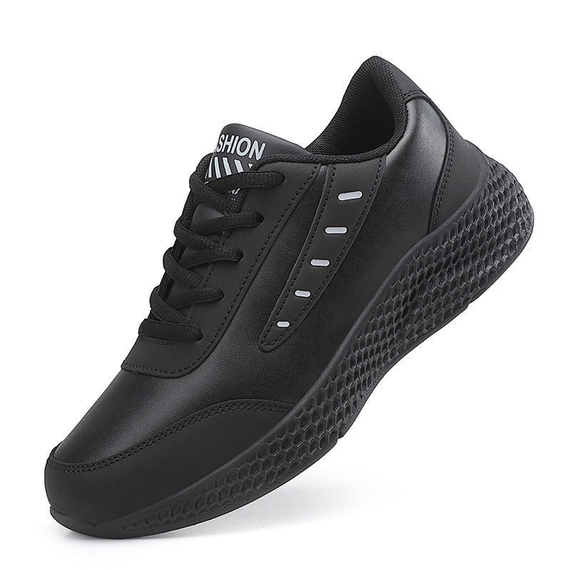 Damen nan elegante Plateau-Sneaker aus Kunstleder mit wabenstrukturierter Dämpfungssohle und ergonomischem Komfortfußbett R&B