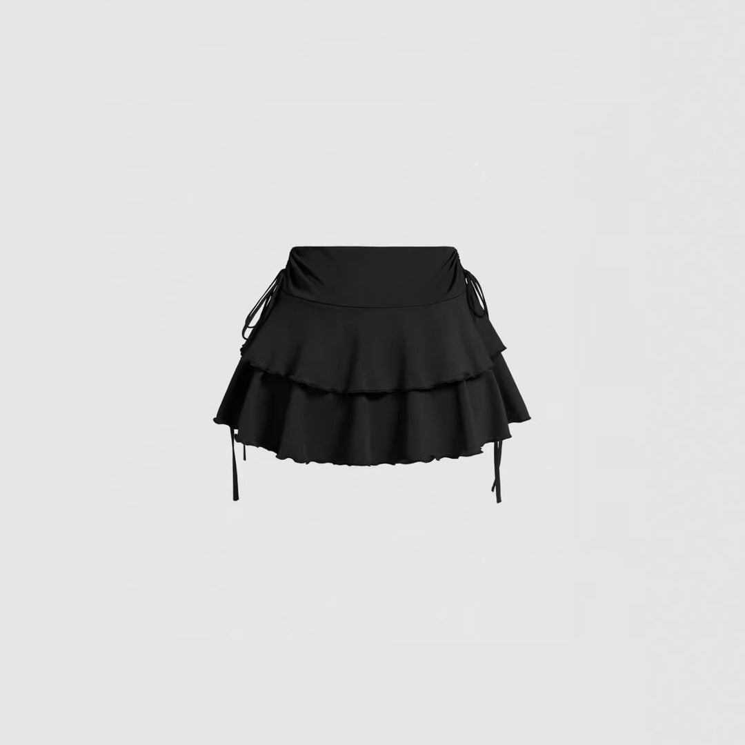 Damen Rüschenshorts mit verstellbarem Bund R&B